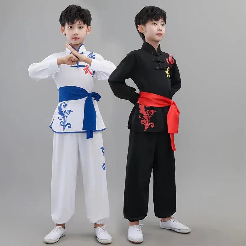 Costum pentru arte marțiale Costum Changquan pentru fată băiat copii adulți chineză tradițională Wushu uniformă copii haine kung fu