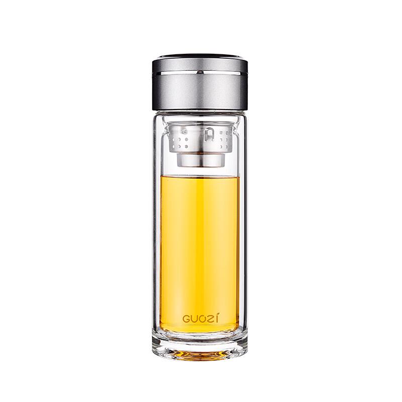 GUOZI GZ-S44 Double-Layer Glass Tea Infuser Bottle