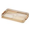 Plastic Material Water Drainage Tea Tray Large Capacity Multipurpose Tea Tray  Home Living Room
