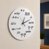 Density Board Circular Acrylic Silent Wall Clock 11.81in No Glass Cover Design No Tick Indoor Wall Timepiece White