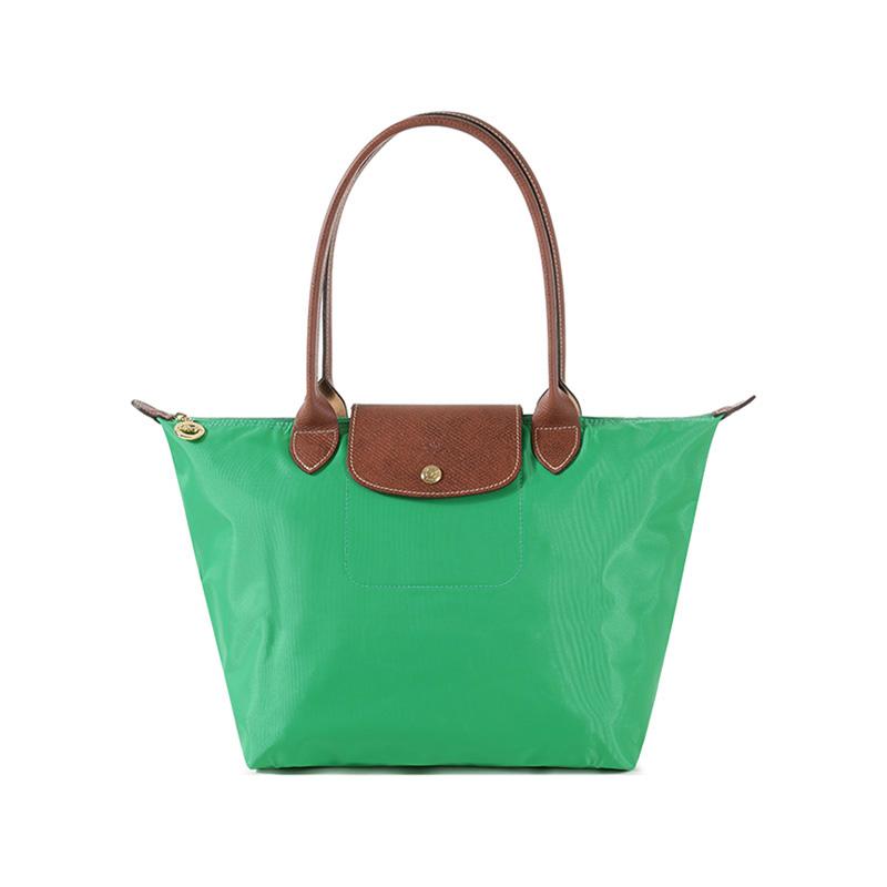 

Longchamp Le Pliage Solid Logo Recycled Polyamide Canvas Dumpling Bag Tote Shoulder Bag Medium Women bags Green 2605089P88 Basic Set (Bag)