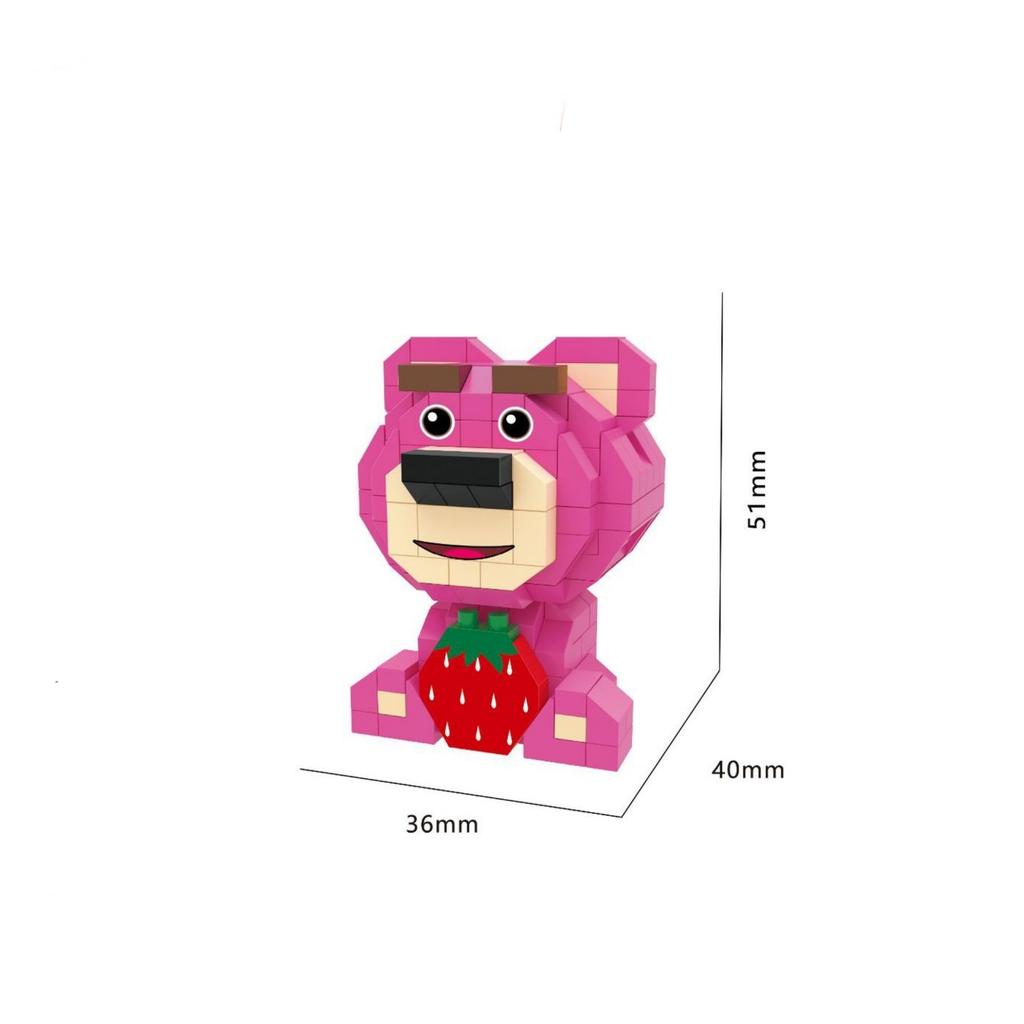 Cute Granular Building Blocks, Mickey Mouse, Minnie, And Duck Building Block Assembly Toys, Suitable For Boys And Girls'
