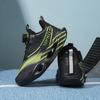 Youth Style Shoes Boys Running Shoes Kids Lightweight Breathable Mesh Sneakers With Rotating Buckle Outdoor Indoor Use