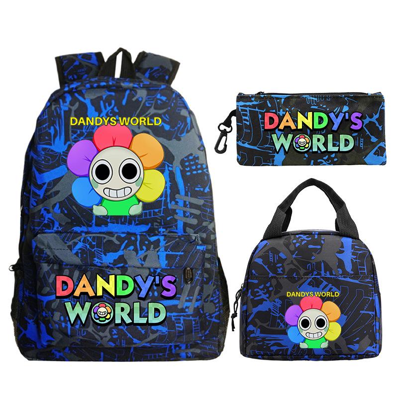 Sac d'étudiant Sac à crayons décontracté Sac à lunch Impression personnalisée Dandy'S World Around