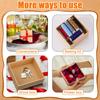 6pcs Square Paper Gift Boxes Small Treat Boxes with Lid Nesting DIY Cardboard Craft Empty Boxes Party Favor Box Gift Wrap Box