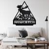 Custom Metal Wall Art Moose Silhouette Personalized Unique Home Indoor Outdoor Decor Garden Kitchen