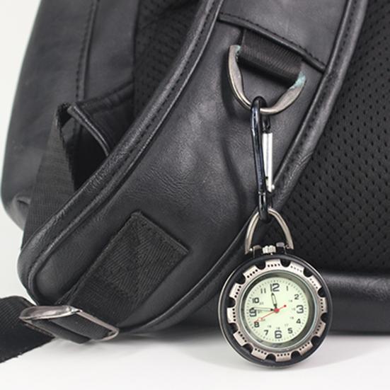 Digital Carabiner Watch Anti-oxidation Shock Resistance Vintage Climbing Hiking Clip On Quartz Watch