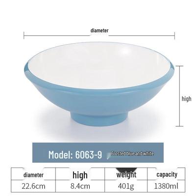 Nordic Style Melamine Noodle Bowl