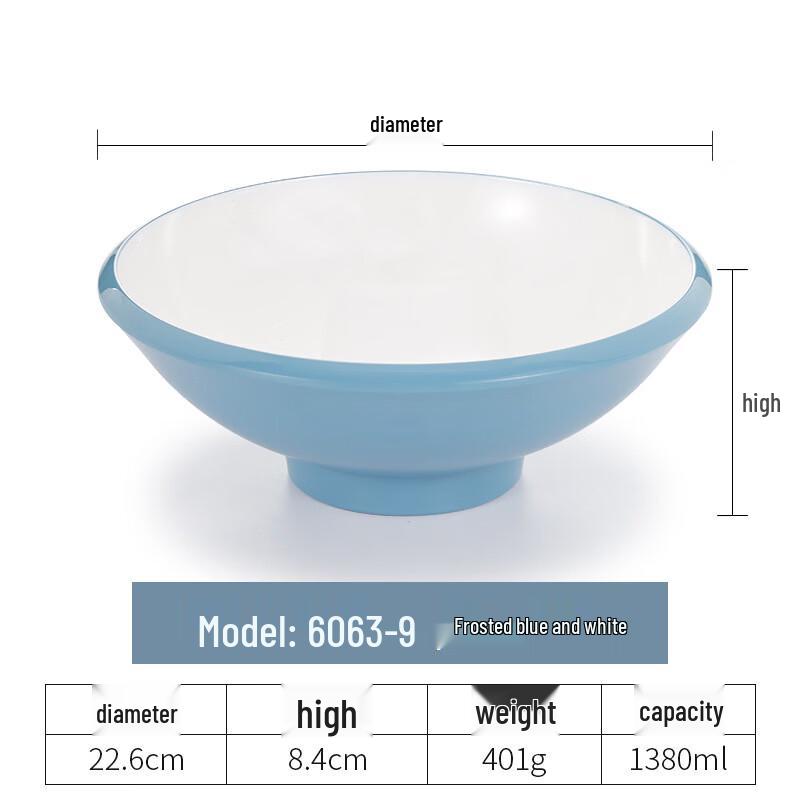 

Nordic Style Melamine Noodle Bowl