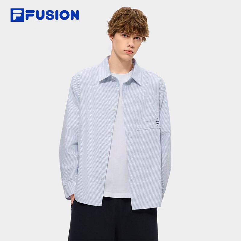 FILA FUSION Striped Loose Fit Long Sleeve Shirt XL