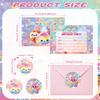 Cartoon Birthday Party Set: Squeeze Toy Decorations, Plates, Cups, Napkins, Tablecloth, Flags