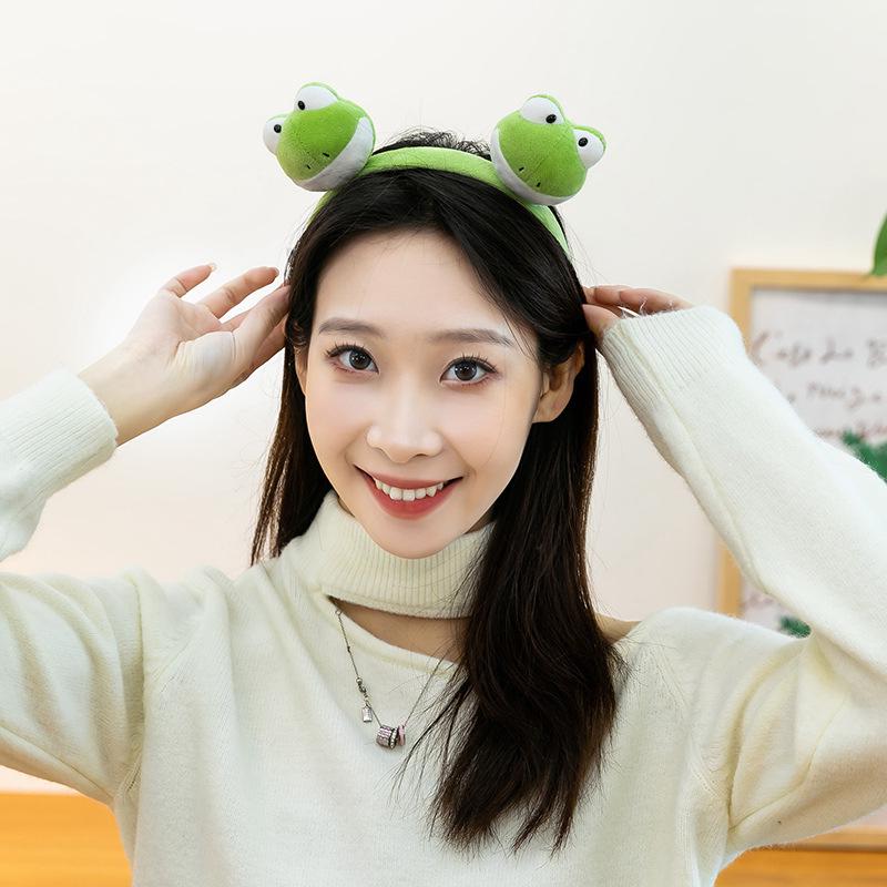 Cute Cartoon Plush Animal Ears Headband - Funny Face-Washing Hair Accessory
