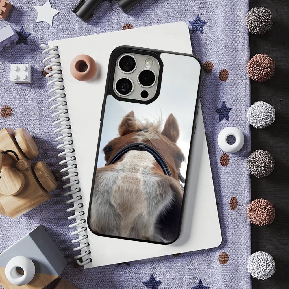 Funny Art Horse Animal Phone Case For iPhone 13,15,17,14,Pro,Max,For Magsafe,Plus,12,11,16,Mini,Magnetic Wireless Charging