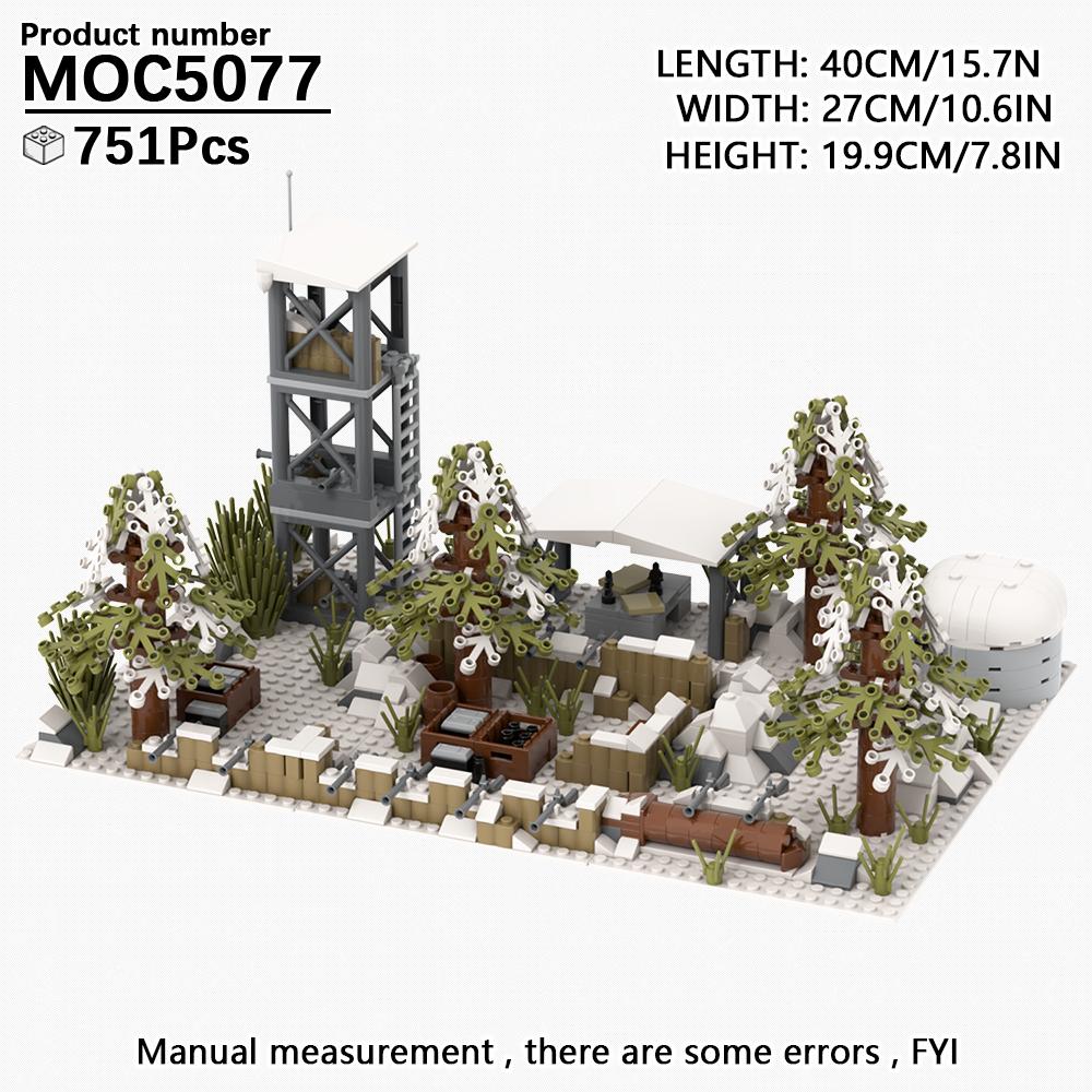 MOOXI WW2 Modern Military Architecture MOC Model Bricks DIY Diorama Adult Children Toy Building Blocks Set Montessori Gift Model