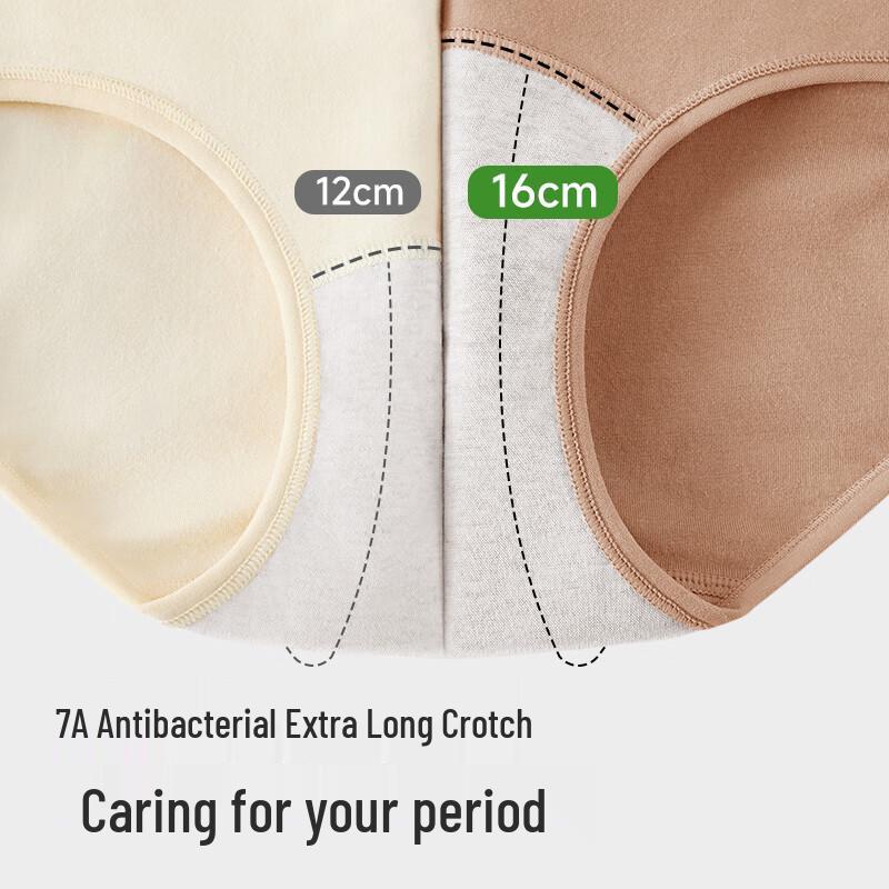 Women's 100% Cotton Crotch Antibacterial Menstrual Underwear