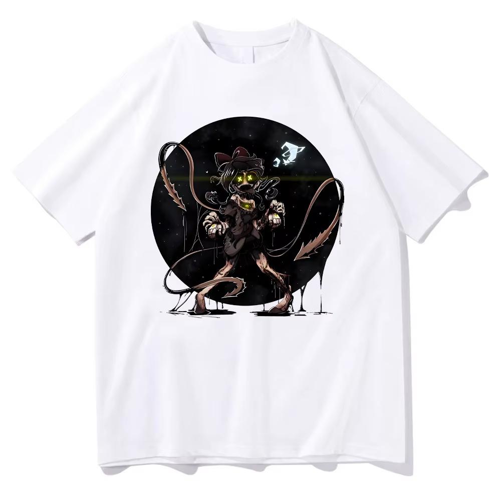 Unisex Bavlněné Tričko Vražedné Drony Top Manga Y2K Letní Tričko Harajuku Tmavá Estetika Trička Pohodlné Krátký Rukáv Top