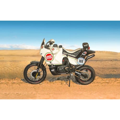 Italeri 1/9 Scale Cagiva Elephant 850 1987 Paris-Dakar Spec Plastic Model Kit (with Japanese Instructions) IT4643