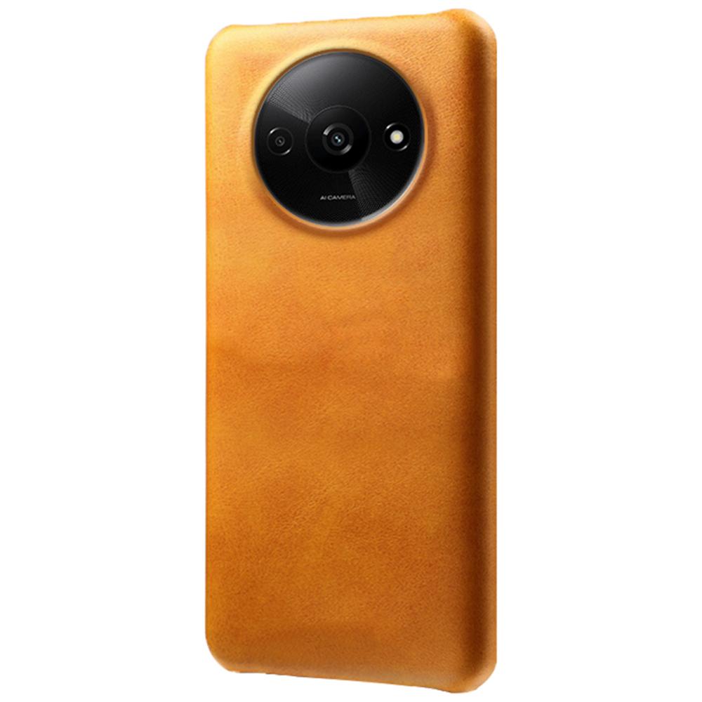 Etui dla Xiaomi Redmi A3 4G/Poco C61 4G, PC pokryte skórą o fakturze cielęcej, cienka osłona