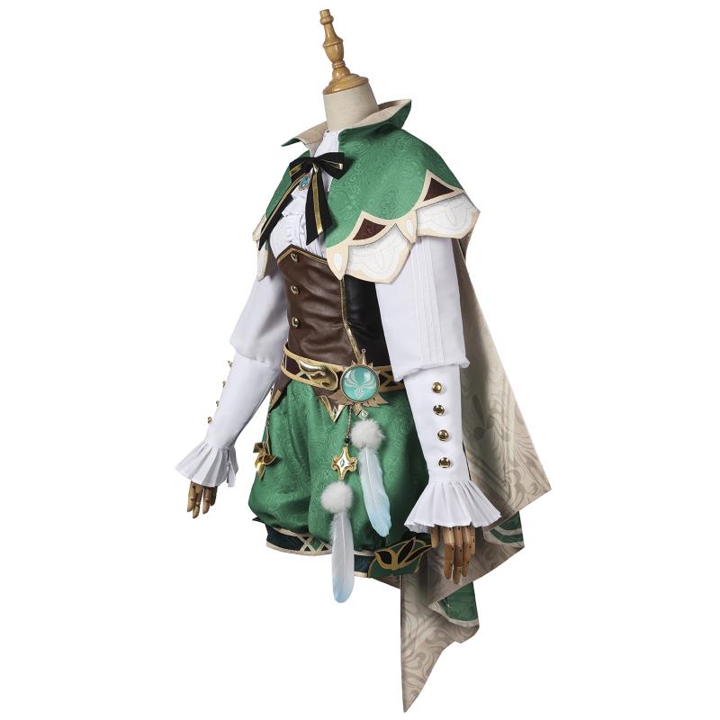 Venti Cosplay Costume Cloak Outfit Shoes Full Set Cosplay Halloween Party Women Costume