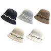 Wool Knitted Fisherman Hat Cold-Proof Beanie Hat New Bucket Hat  Autumn