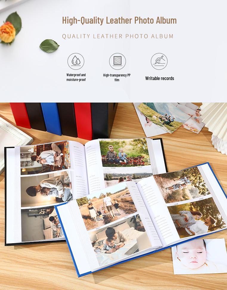 6-Inch DIY Children's Photo Album with 300-Sheet Capacity