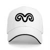 Black Baseball Cap with Abstract Wave Design Logo Fashionable Streetwear Accessory for Men and Women Casual Outdoor Wear Style