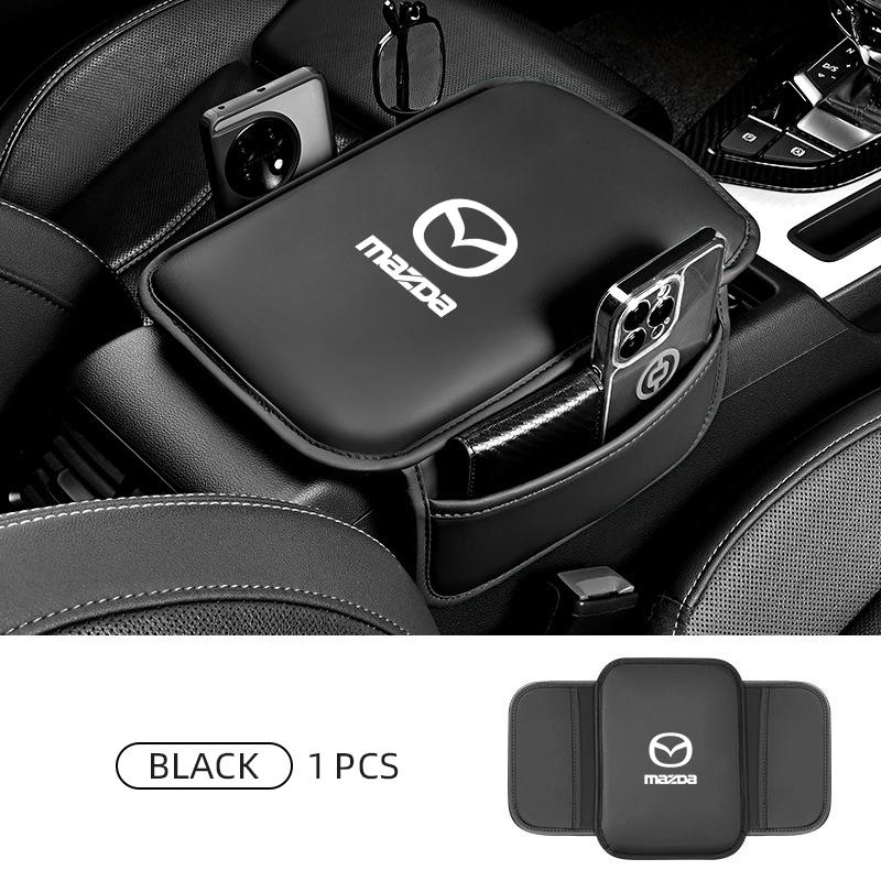 

Premium Stylish Leather Car Armrest Pad – Central Armrest Box Protective Cover with Pocket for Mazda CX-5 CX-8 CX-3 CX-7 CX-4
