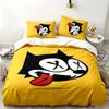 Felix the Cat 3pc set Perfect for bedroom use Comfortable bedding set includes a duvet cover and two pillowcases Ideal birthday or Christmas gift