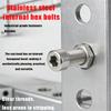 460pcs - M3 M4 M5 M6 Socket Head Cap Screws, Stainless Steel Socket Head Cap Screws, Nuts and Washers Set, for Home DIY Repairs.
