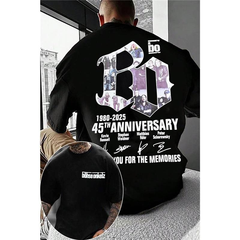 Böhse Onkelz Konsert Frankfurt Band Rock Herr T-shirt S-4XL Män Kvinnor Oversized Unisex Bomull Hög Kvalitet Kvinna Man Kläder Bekväma T-shirts