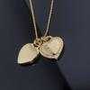 Collar con Colgante de Corazón de Plata de Ley 925 para Mujer Familia T con Diamantes y Esmalte, Cadena Clavicular Azul Clásico, Colgante para Mejor Amiga