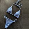Womens Red Triangle Bikini Set With Padded Cups No Underwire High Elastic Swimwear Swimming Water Sports