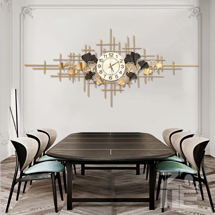 

Современные настенные часы из кованого железа в стиле легкой роскоши: Объемные декоративные часы для столовой и гостиной