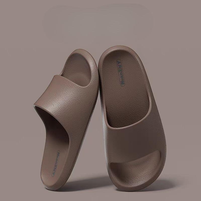 Sandals Male Eva Leather Grain Step On Shit Feeling Female Home with Non-slip Bathroom Smelly Feet Home Indoor Summer Bath 2025