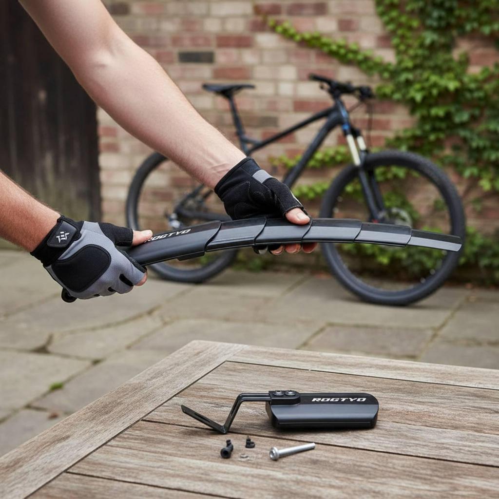 Retractable Bike Mudguard Universal Fit Telescopic Mud Flap Easy to Install
