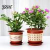 Weather Resistant Planter for Fruit Trees Plastic Flower Pot Large Plants with Drainage Holes & Saucer Tray Flowerpot Outdoor Breathable Nursery