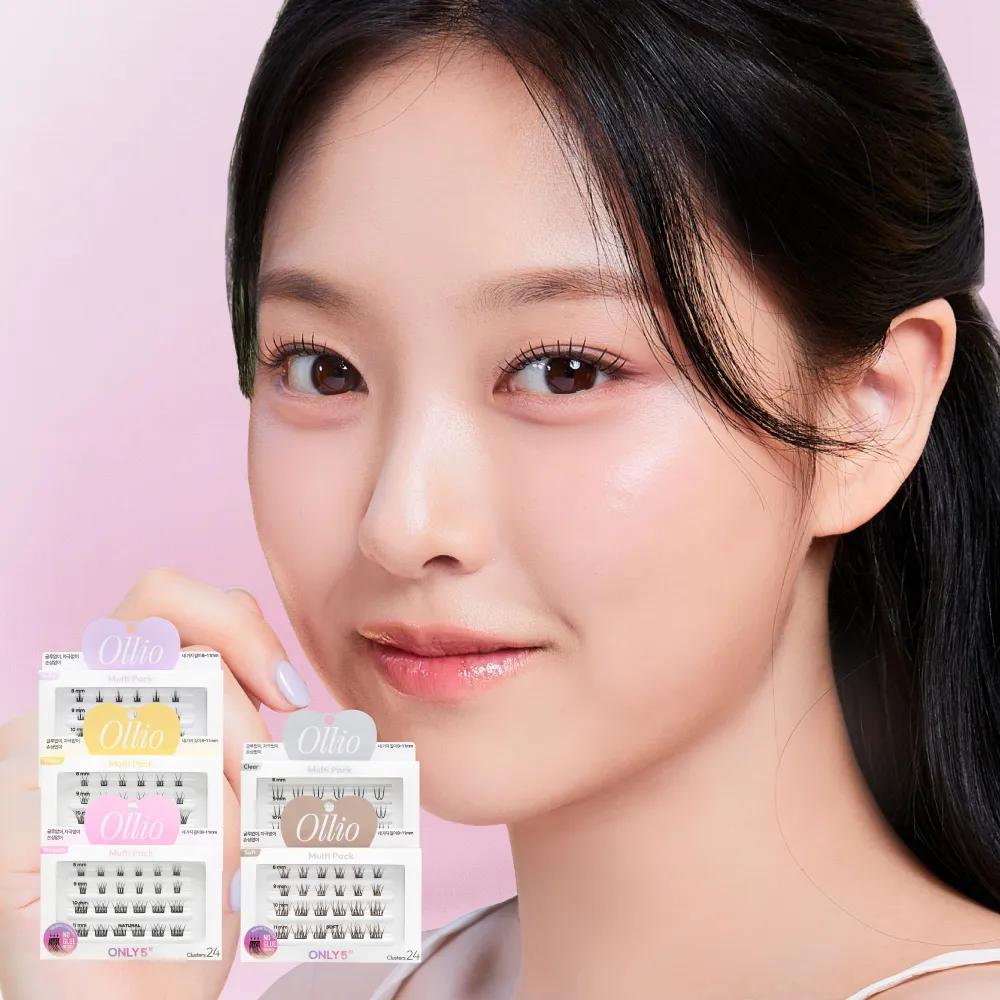 Ollio No Glue Eyelash [Multi PACK] (8/9/10/11mm) 24pcs Spiky (8/9/10/11mm) 24pcs