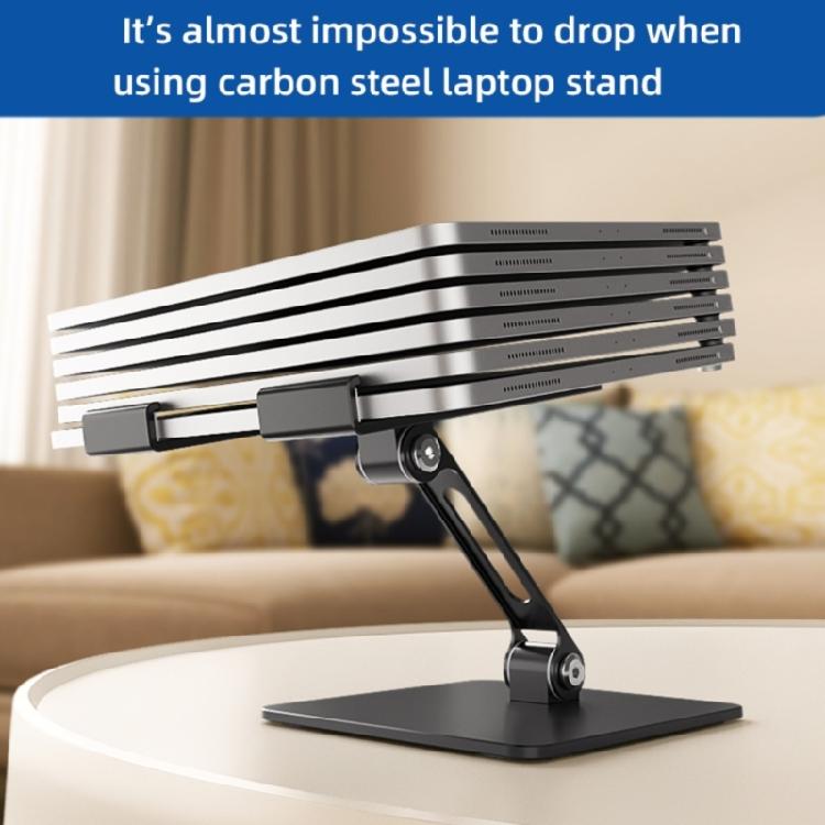 Foldable Tablets Bracket Stand Portable Laptop Bracket Heat Dissipation 180 Degree Rotatable Adjustable Stand for Lapto