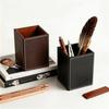 Multifunctional PU Leather Pen Holder and Desk Organizer