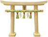 Hiranoya Torii Gate, Izumo Shimenawa, Shinto Shrine, Made In Japan with Hinoki Wood and Rice Straw, 19cm X 16cm