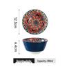 Bohemian Retro 5" Ceramic Rice Bowl with High Foot - Single Color Household Bowl