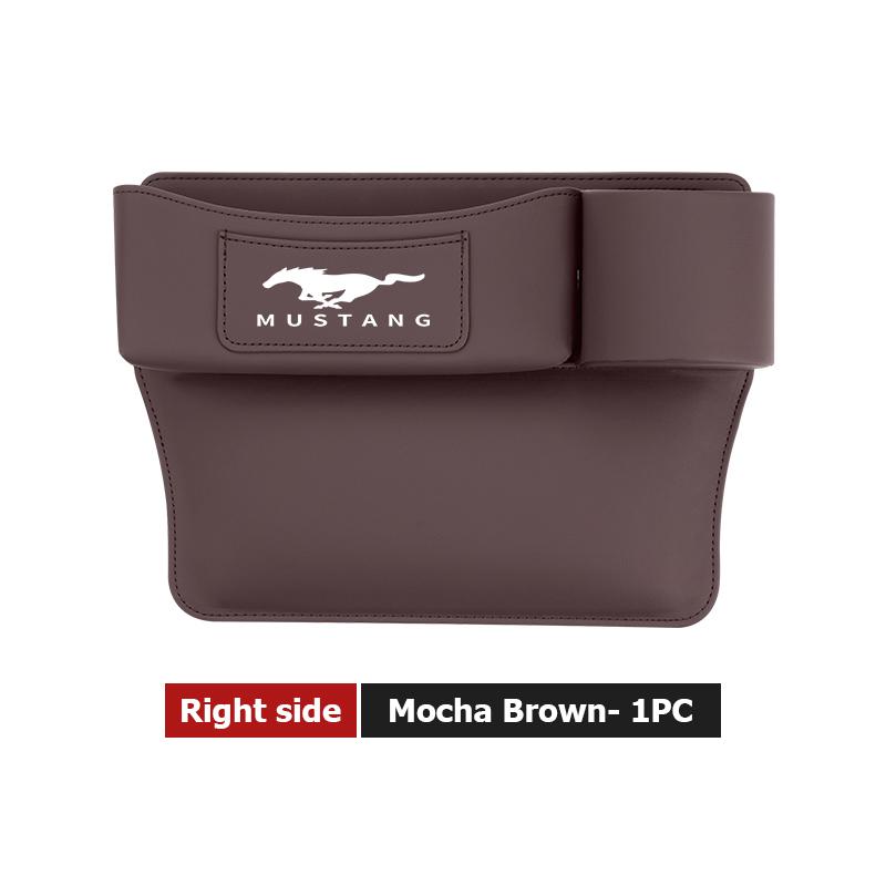 YYQO6 Leather Car Seat Gap Water Cup Holder Box Storage Bag For Ford Escape Ecosport Fusion Explorer Expedition Taurus