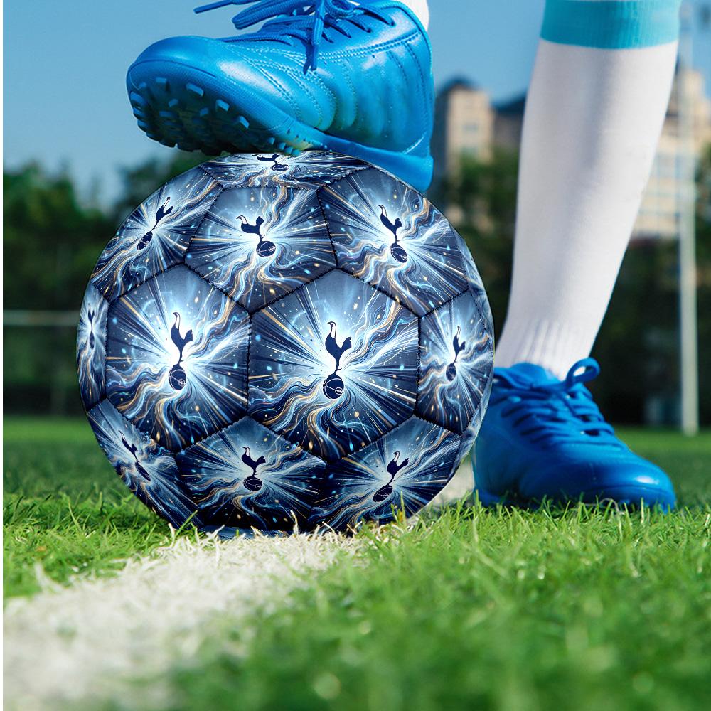 Tottenham Hotspur Theme Soccer Ball Size 5 Soccer Ball Soft Touch Professional Training Football for Outdoor Sports