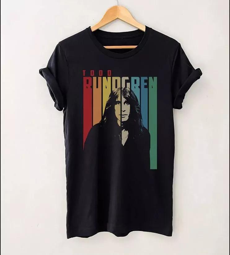 

Retro Todd Rundgren Black TShirt Short Sleeve Black All Size Gift Shirt FA1945 Unisex T-Shirt M