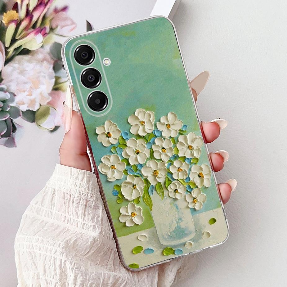 For Samsung Galaxy A17 5G Case SM-A176B New Cat Butterfly Painted Cover Soft Slim Phone Case For Samsung A17 A 17 5G Fundas Bags