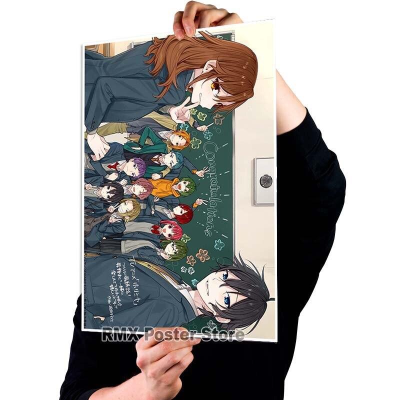 White Coated Paper Japanese Anime Horimiya Posters High Quality Print Poster Home Decor DIY Living Room Bar Decoration Painting