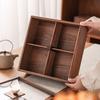 New Chinese Style Walnut Wood Divided Snack Tray