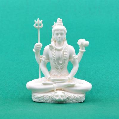 Shiv Shiva Murti Statue Idols Sculpture for Car Dashboard Pooja Temple Room Home Decoration & Festival Occasions Gifts (3 Inches Height, Resin)