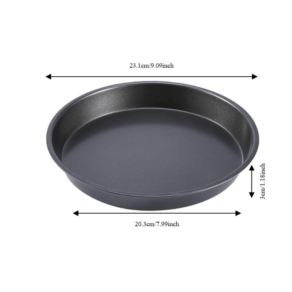 Thick Carbon Steel Pizza Pan Round Food-Grade Pie Tray Deep Thickened Nonstick Pizza Pan Christmas Thanksgiving