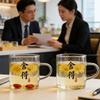 New Chinese-style Small Tea Cups Classic Small Tea Cup with Handle Kung Fu Tea Mug Drinking Glasses Cup Suitable for Gift Giving